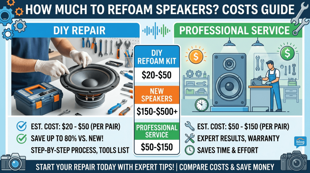 How Much to Refoam Speakers? Costs Guide
