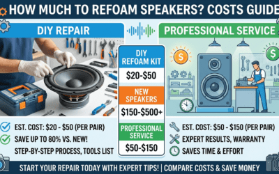 How Much to Refoam Speakers? Costs Guide