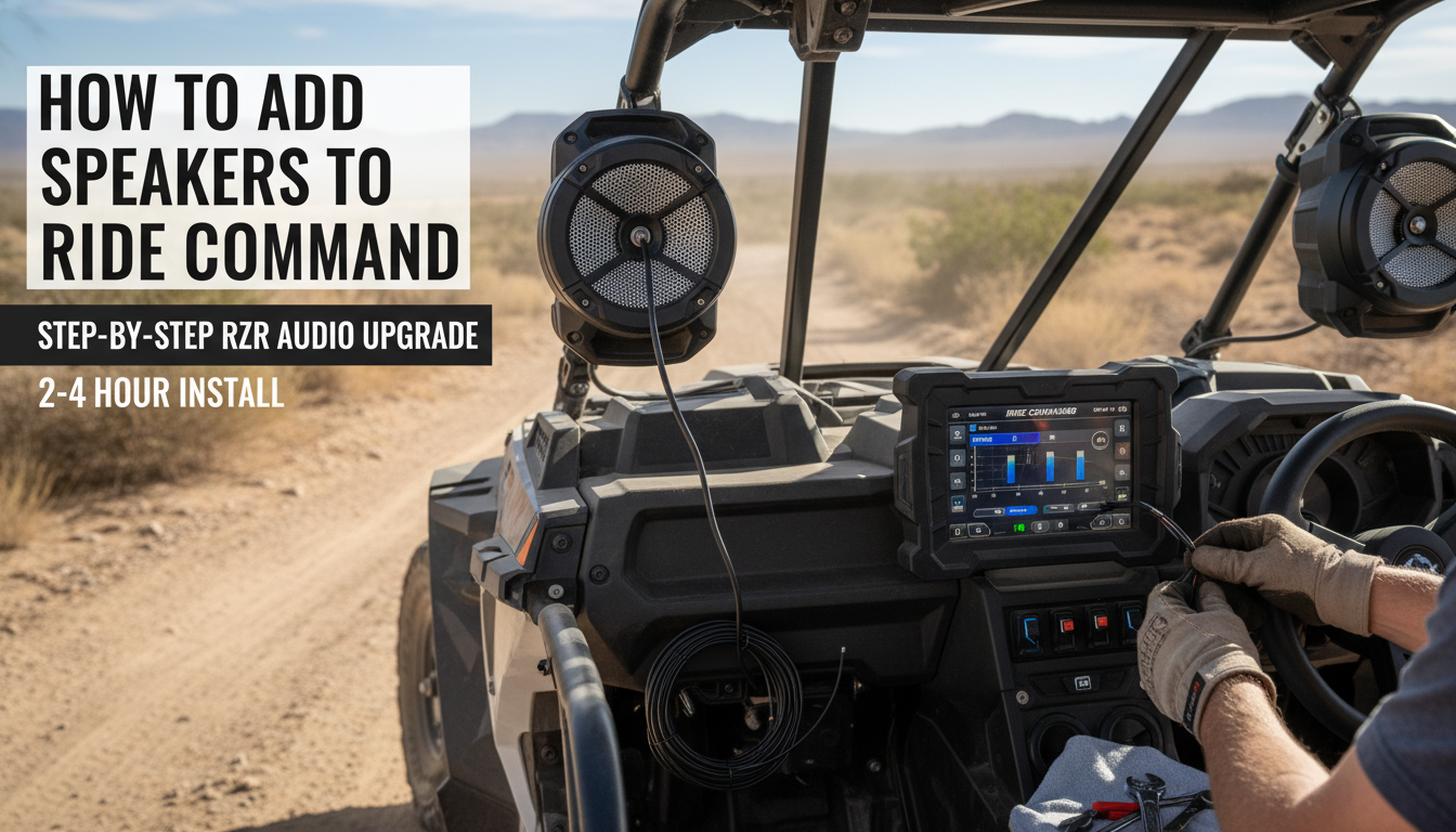 How to Add Speakers to Ride Command How to Add Speakers to Ride Command