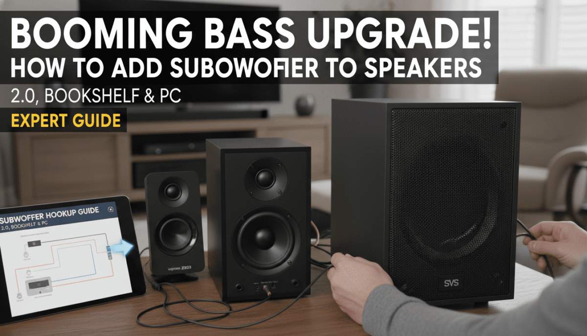How to Add Subwoofer to Speakers Guide