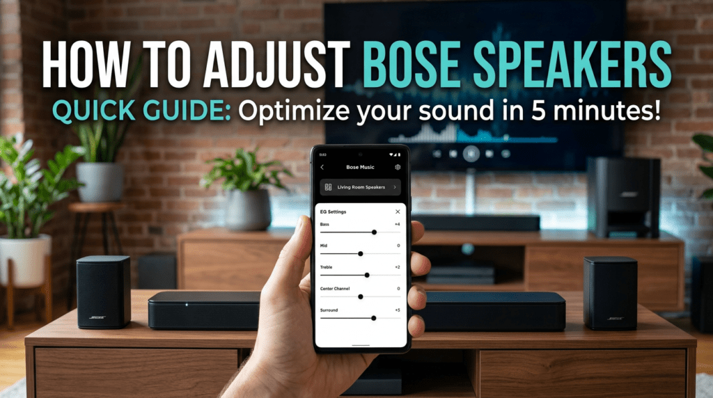 How to Adjust Bose Speakers (Quick Guide)