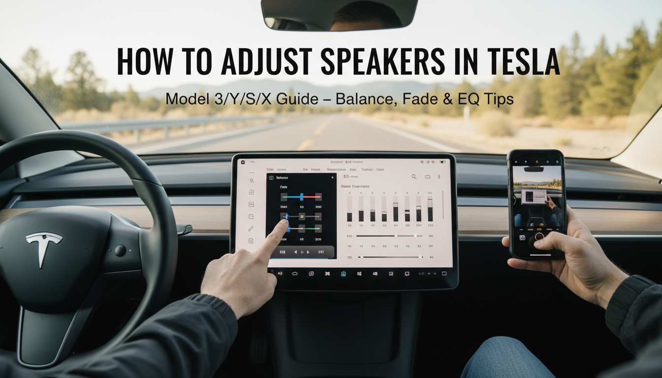 How to Adjust Speakers in Tesla