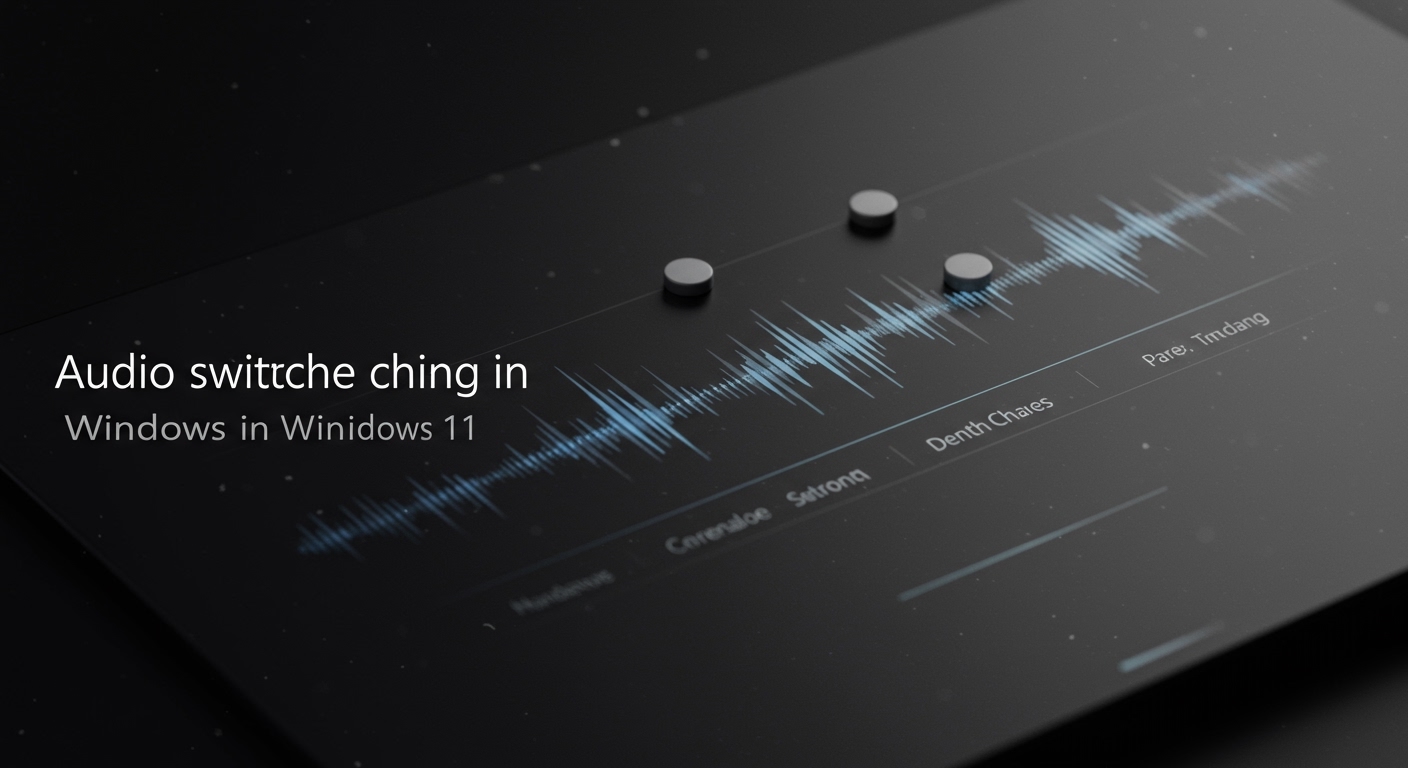 How to Audio Switching Windows 11: A Step-by-Step Guide