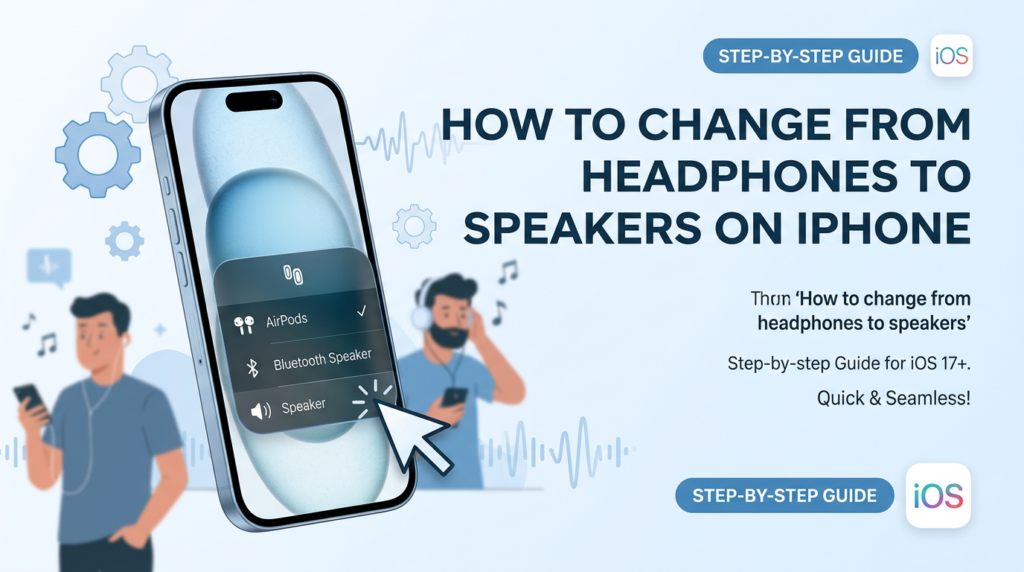 How to Change from Headphones to Speakers iPhone