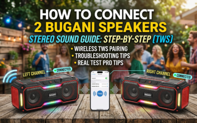 How to Connect 2 Bugani Speakers