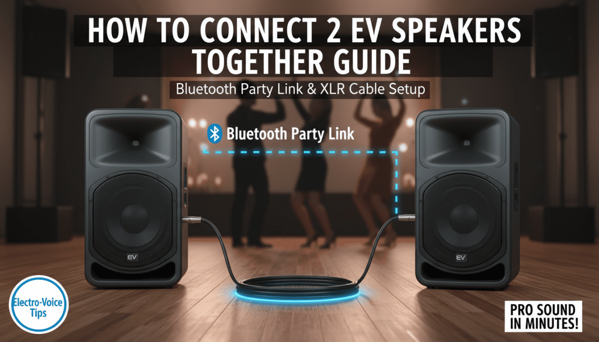 How to Connect 2 EV Speakers Together Guide