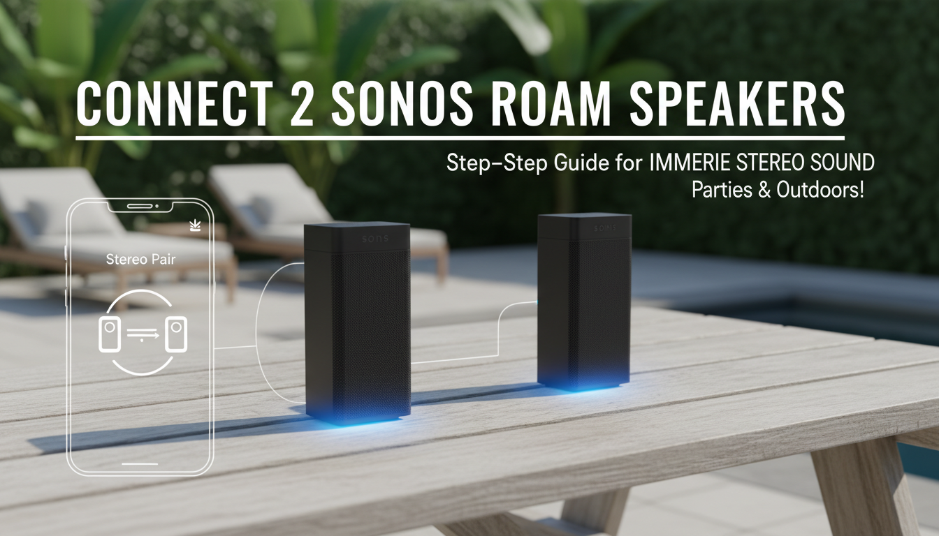 How to Connect 2 Sonos Roam Speakers