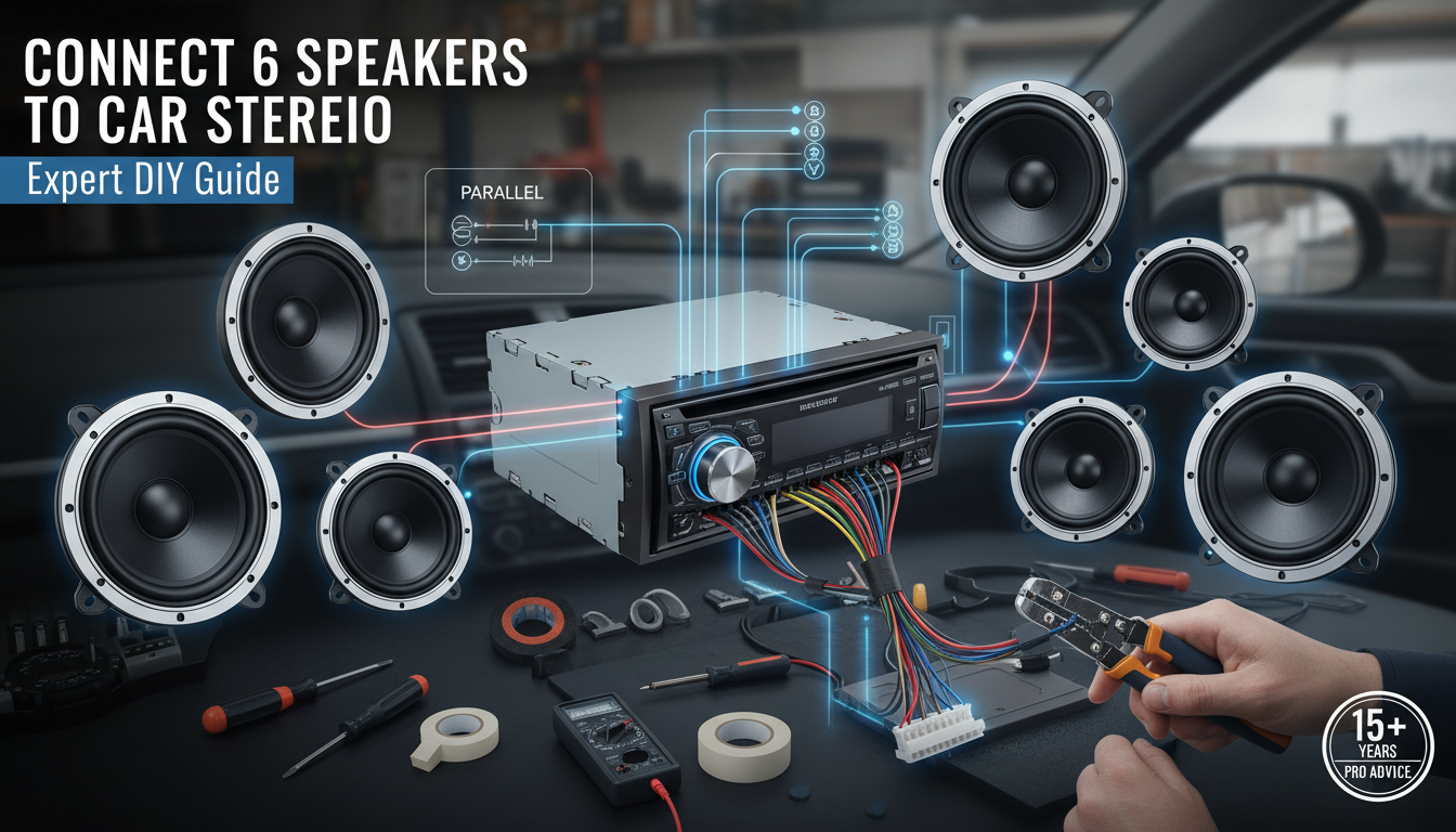 How to Connect 6 Speakers to Car Stereo