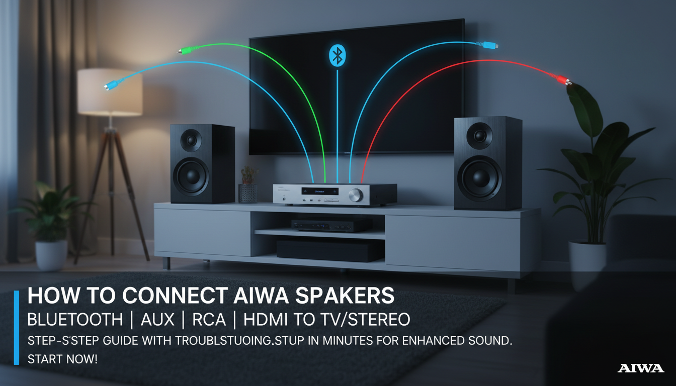 How to Connect Aiwa Speakers
