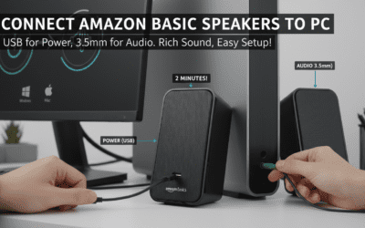 How to Connect Amazon Basic Speakers to PC