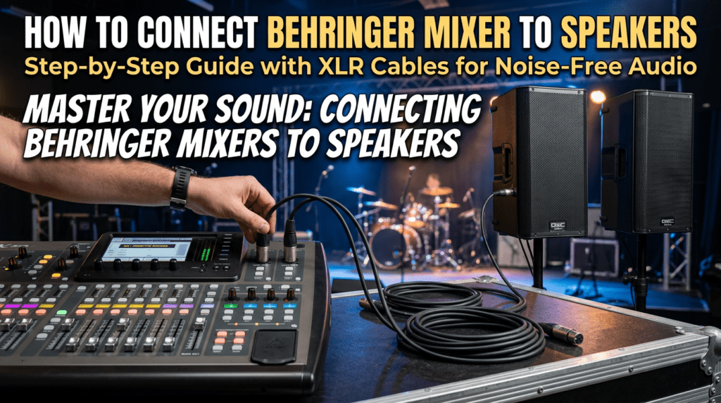 How to Connect Behringer Mixer to Speakers