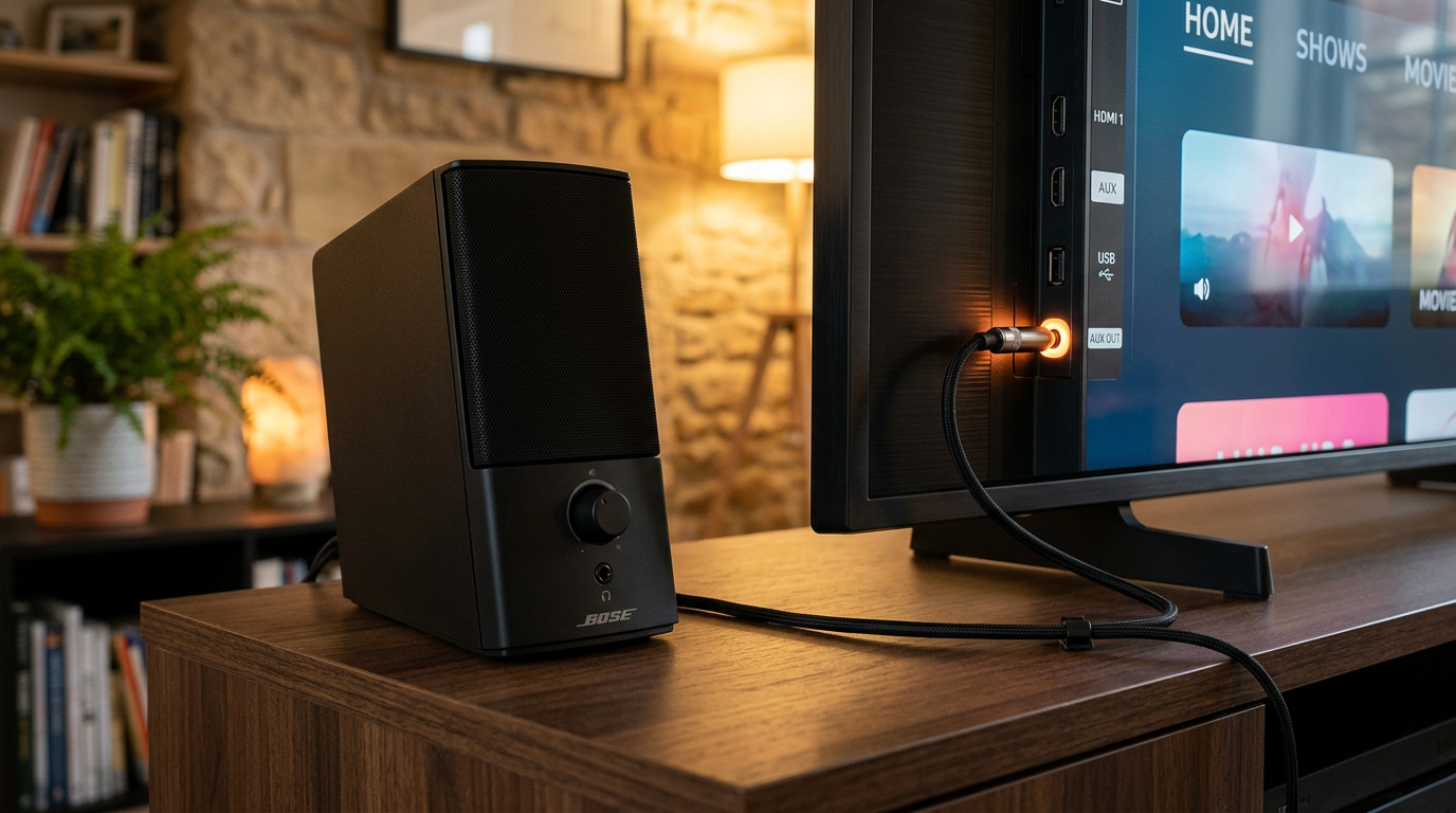 How to Connect Bose Companion 2 Speakers to TV