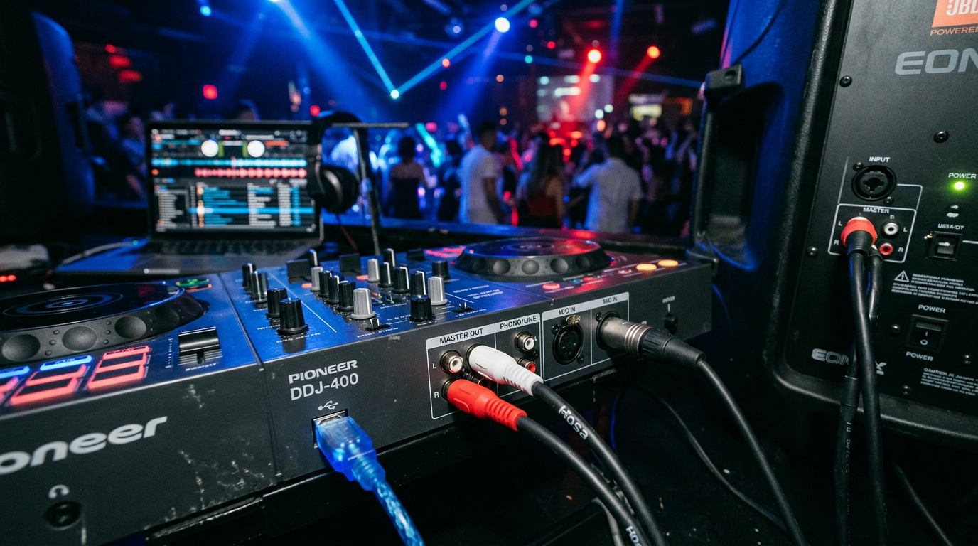 How to Connect DJ Controller to Speakers