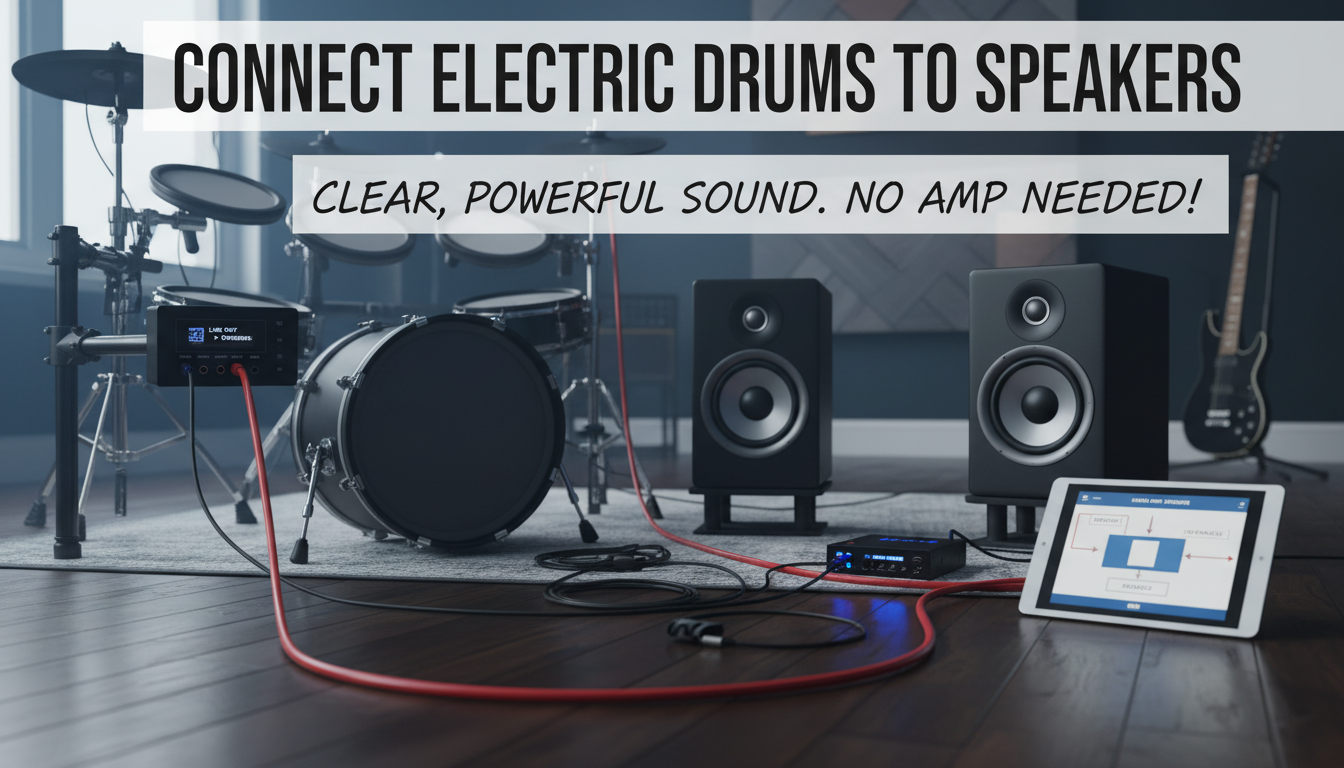 How to Connect Electric Drums to Speakers