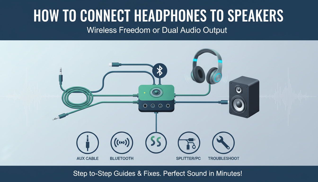 How to Connect Headphones to Speakers