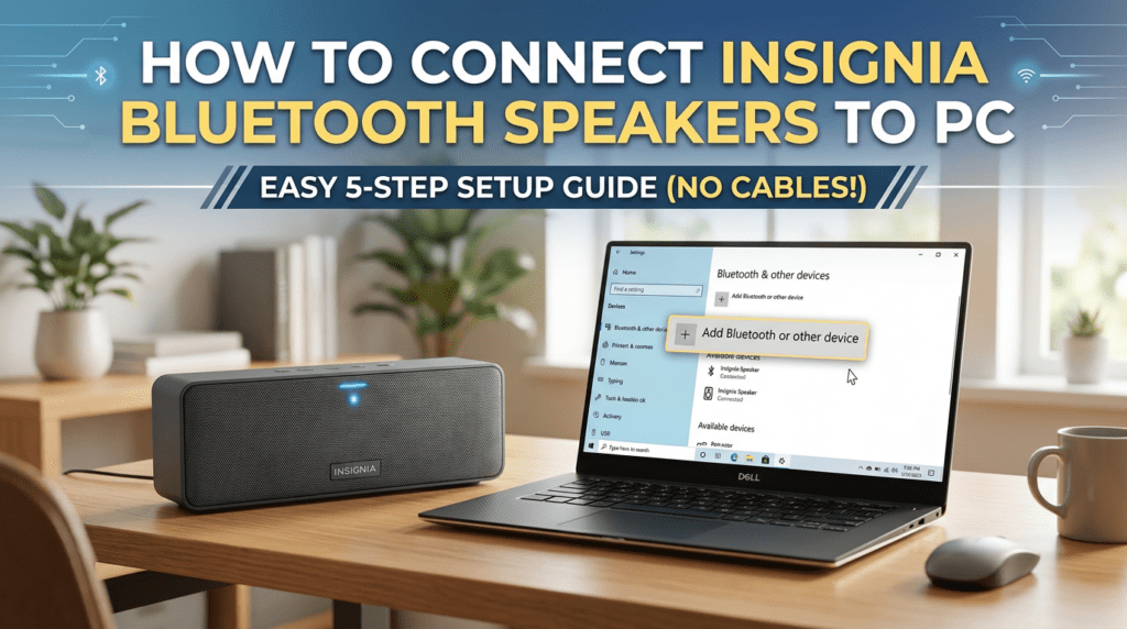 How to Connect Insignia Bluetooth Speakers to PC