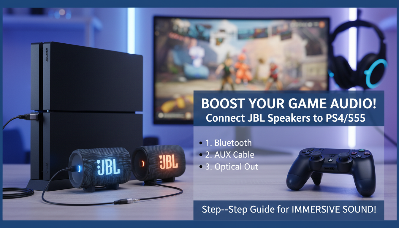 How to Connect JBL Speakers to PS4 How to Connect JBL Speakers to PS4