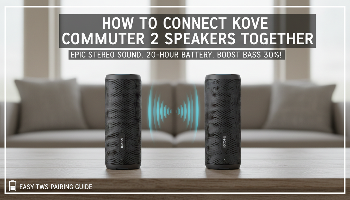 How to Connect Kove Commuter 2 Speakers Together How to Connect Kove Commuter 2 Speakers Together
