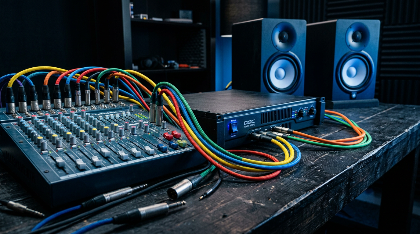 How to Connect Mixer Amp & Speakers