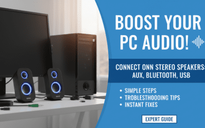 How to Connect Onn PC Stereo Speakers