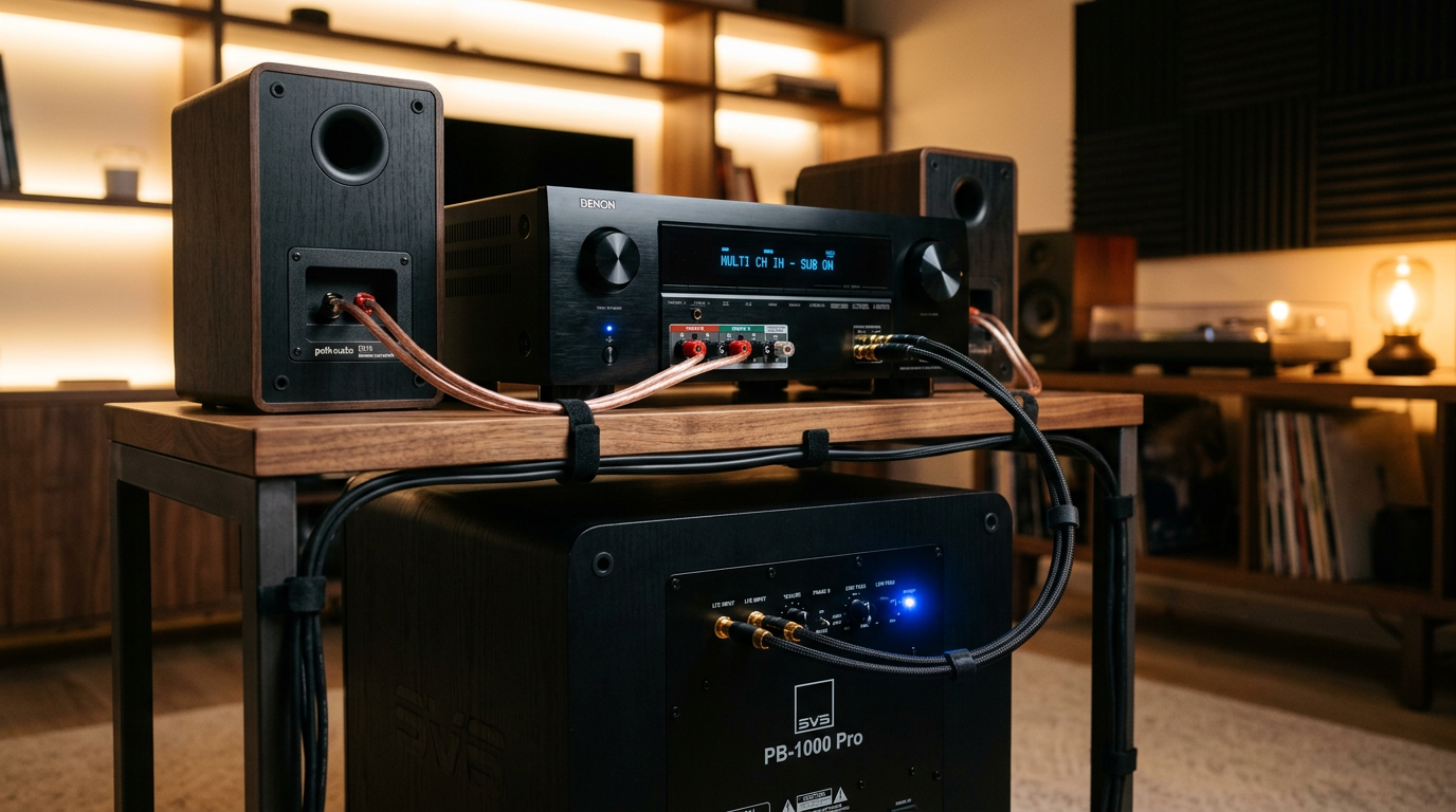 How to Connect Powered Subwoofer to Passive Speakers