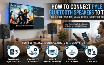 How to Connect Pyle Bluetooth Speakers to TV