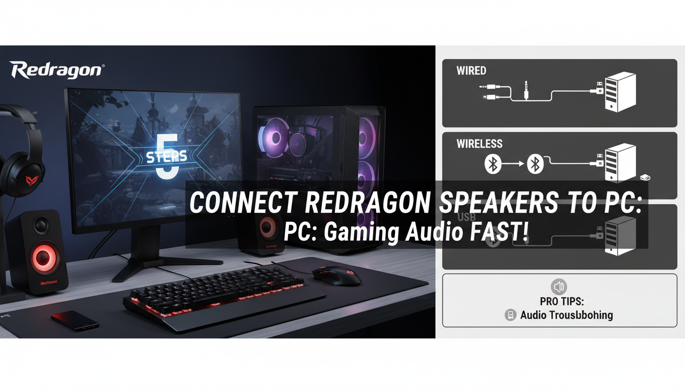 How to Connect Redragon Speakers to PC