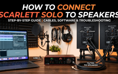 How to Connect Scarlett Solo to Speakers