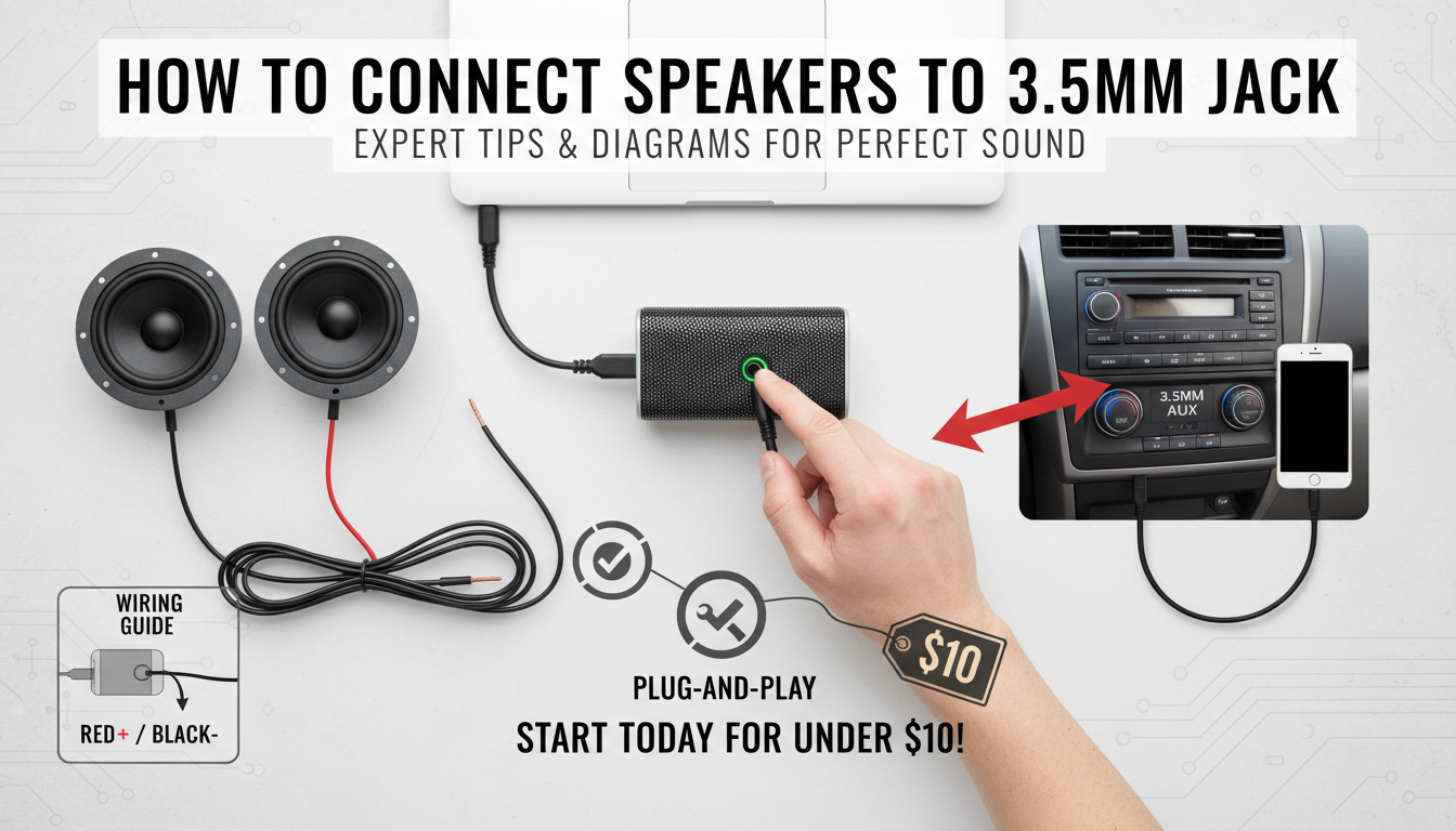 How to Connect Speakers to 3.5mm Jack