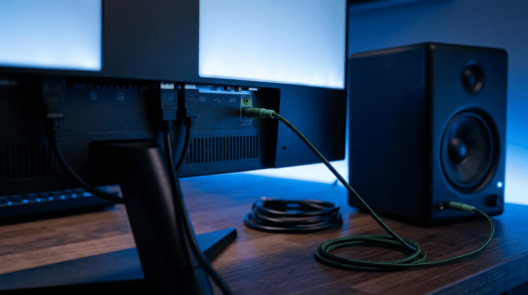 How to Connect Speakers to Monitor