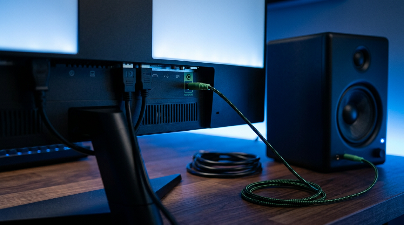 How to Connect Speakers to Monitor