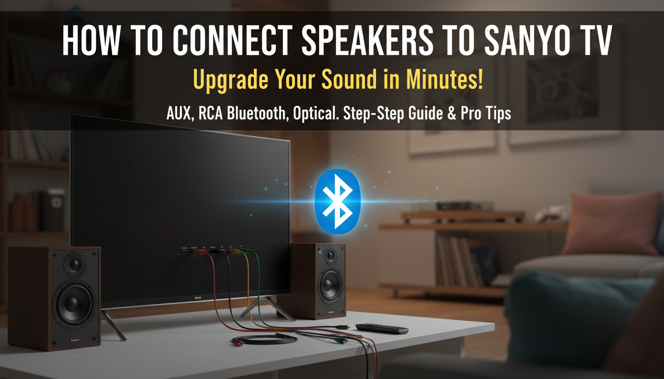 How to Connect Speakers to Sanyo TV