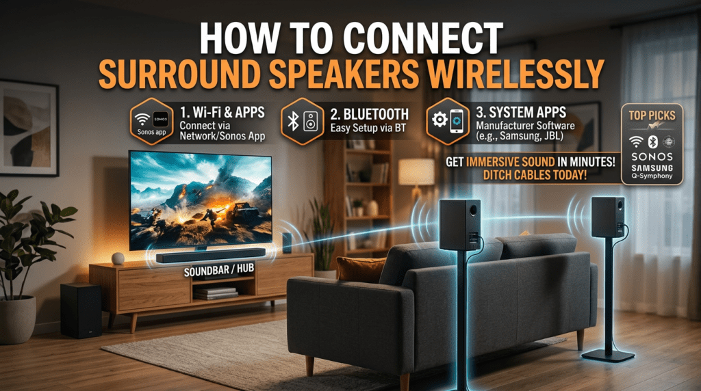 How to Connect Surround Speakers Wirelessly