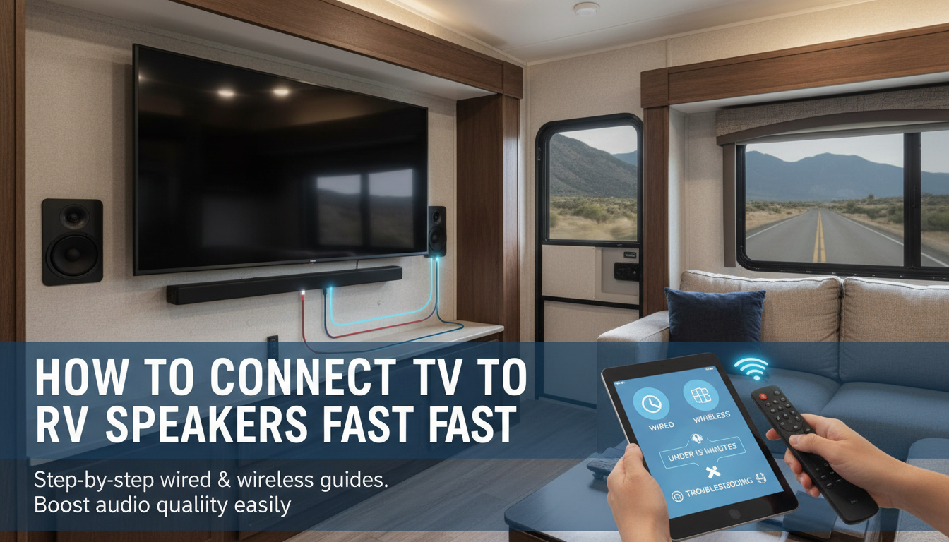 How to Connect TV to RV Speakers Fast