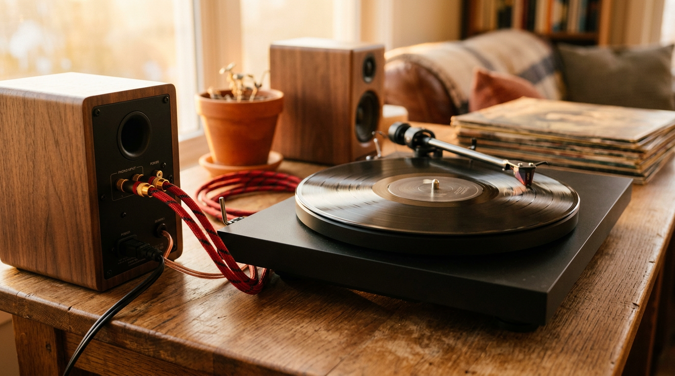 How to Connect Vinyl Player to Speakers
