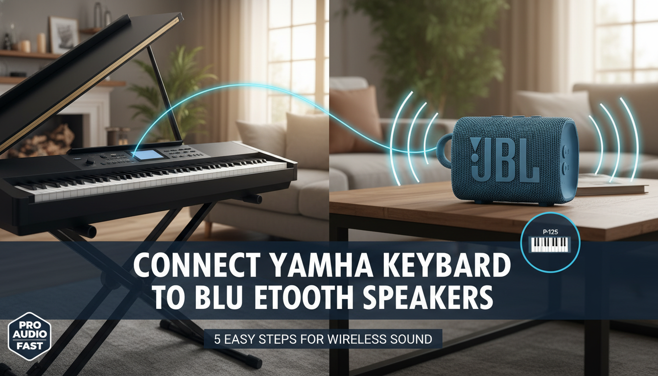 How to Connect Yamaha Keyboard to Bluetooth Speakers
