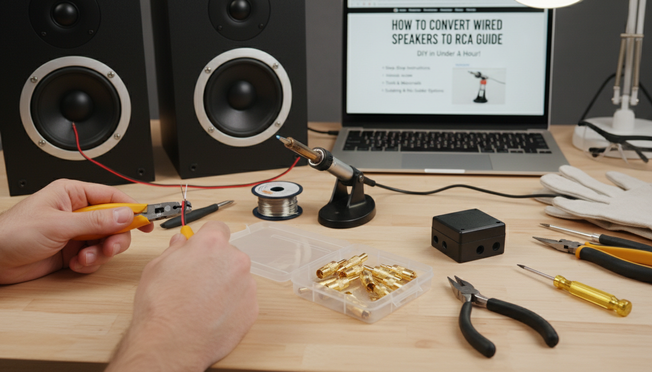How to Convert Wired Speakers to RCA Guide How to Convert Wired Speakers to RCA Guide