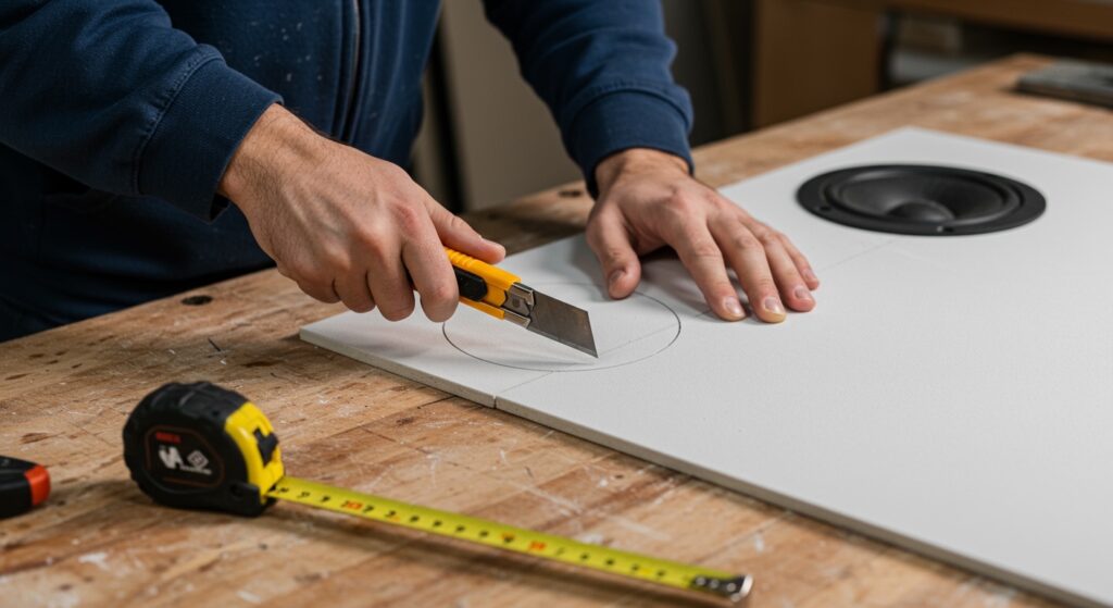 How to Cut Ceiling Tiles for Speakers: A Pro Guide