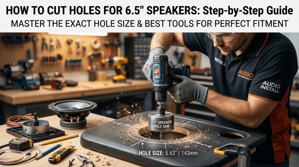 How to Cut Holes for 6.5 Speakers