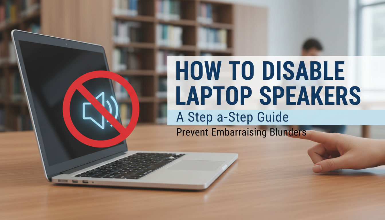 How to Disable Laptop Speakers: A Step-by-Step Guide