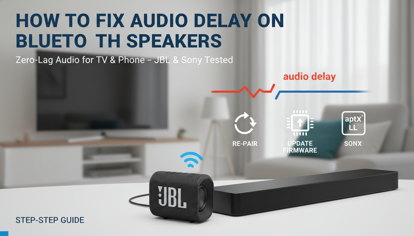 How to Fix Audio Delay on Bluetooth Speakers How to Fix Audio Delay on Bluetooth Speakers
