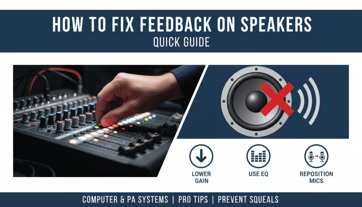 How to Fix Feedback on Speakers: Quick Guide