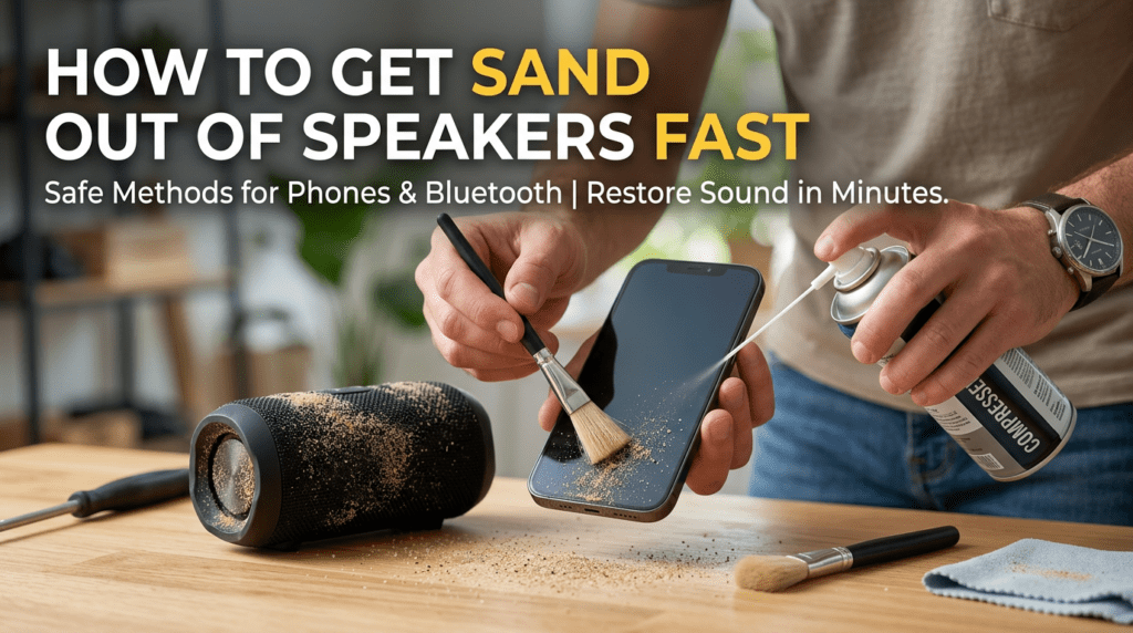 How to Get Sand Out of Speakers Fast
