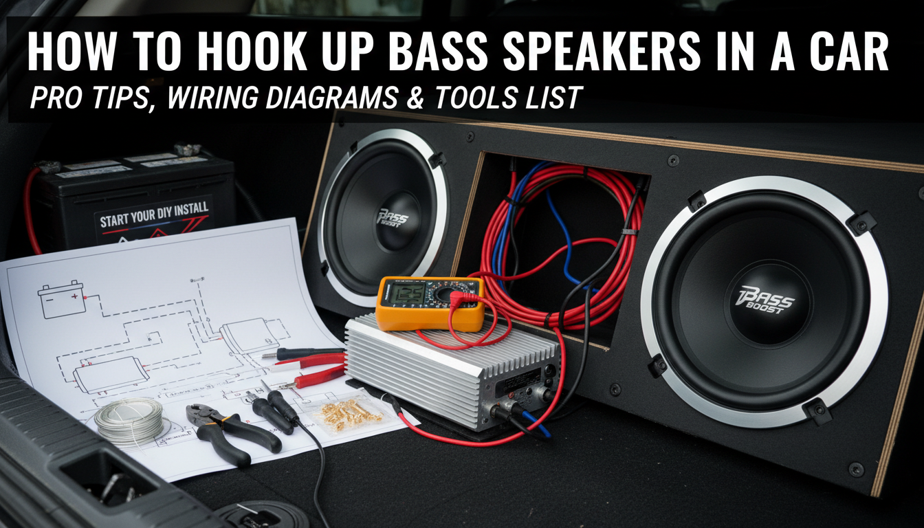 How to Hook Up Bass Speakers in a Car