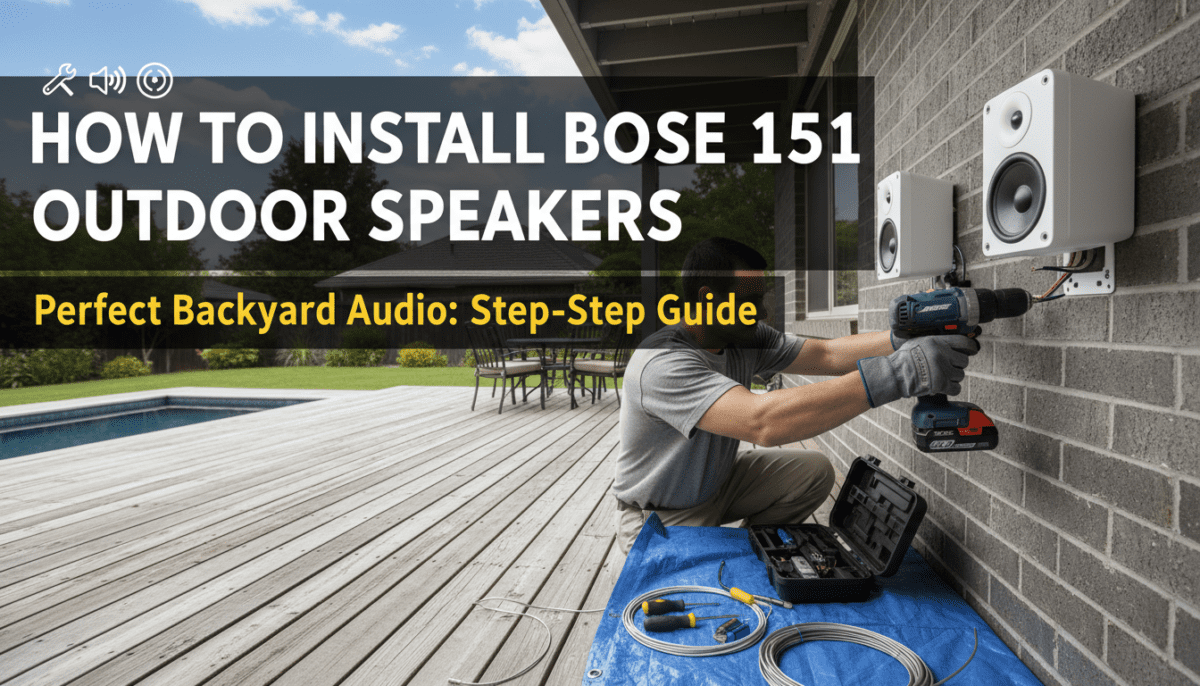 How to Install Bose 151 Outdoor Speakers