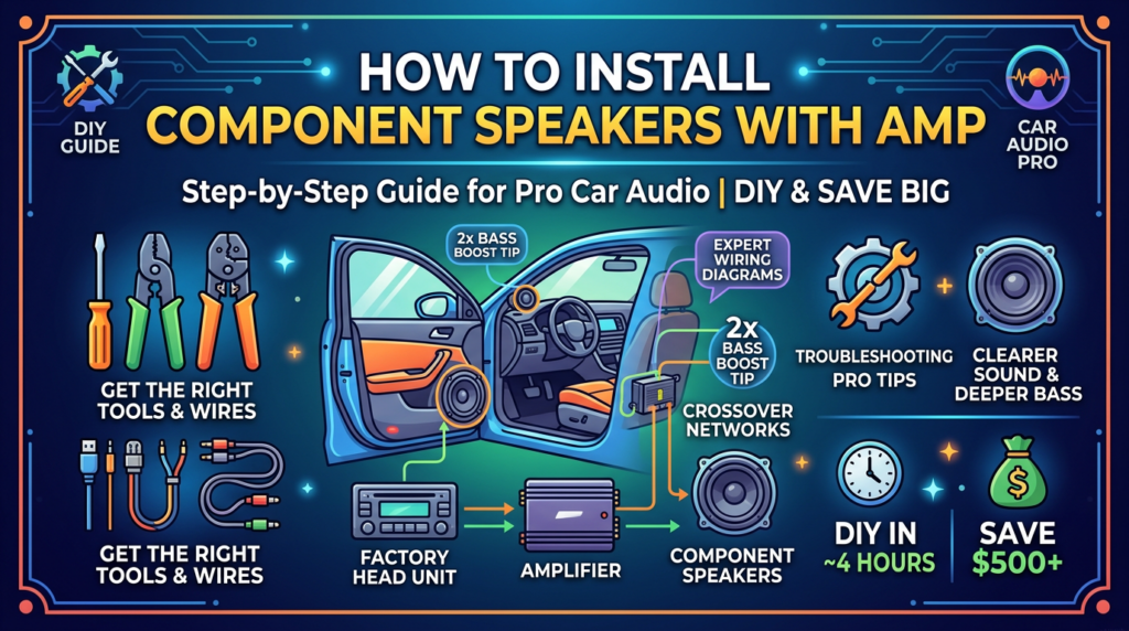 How to Install Component Speakers with Amp How to Install Component Speakers with Amp