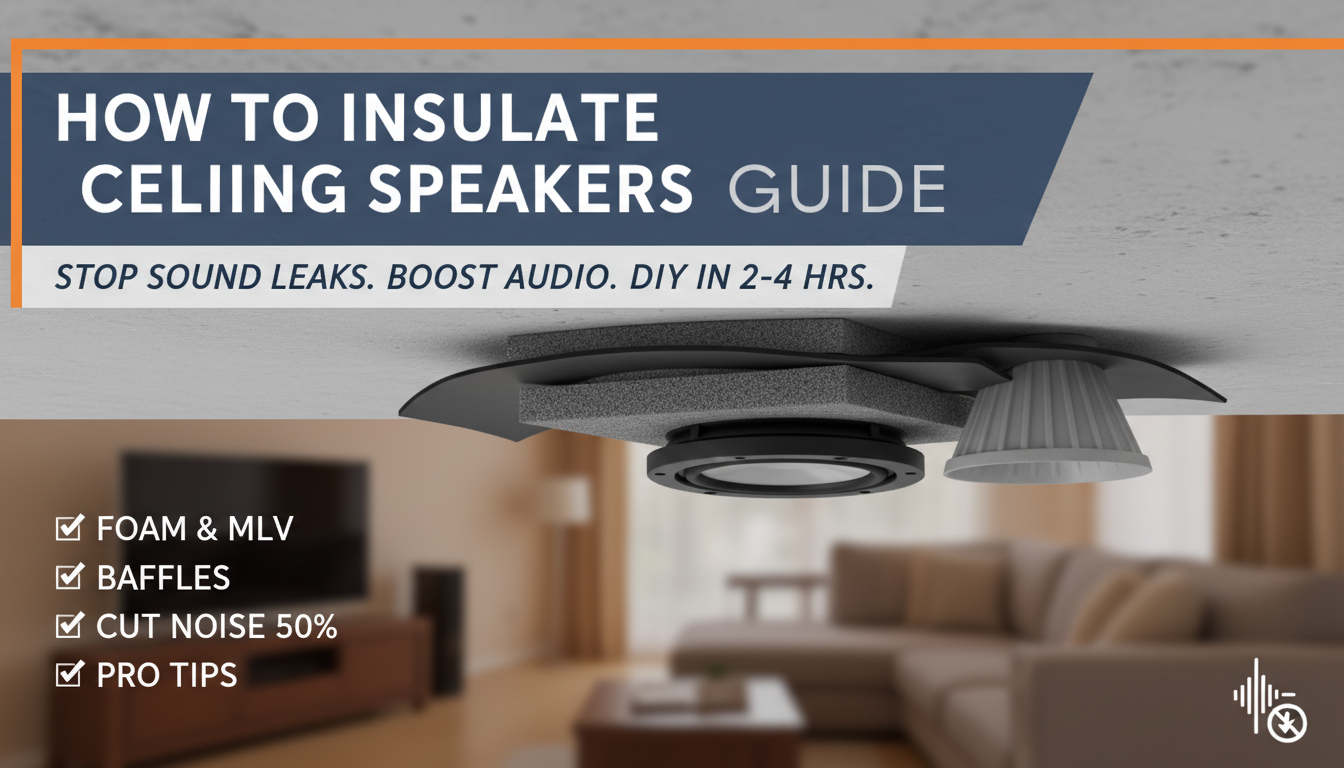 How to Insulate Ceiling Speakers Guide