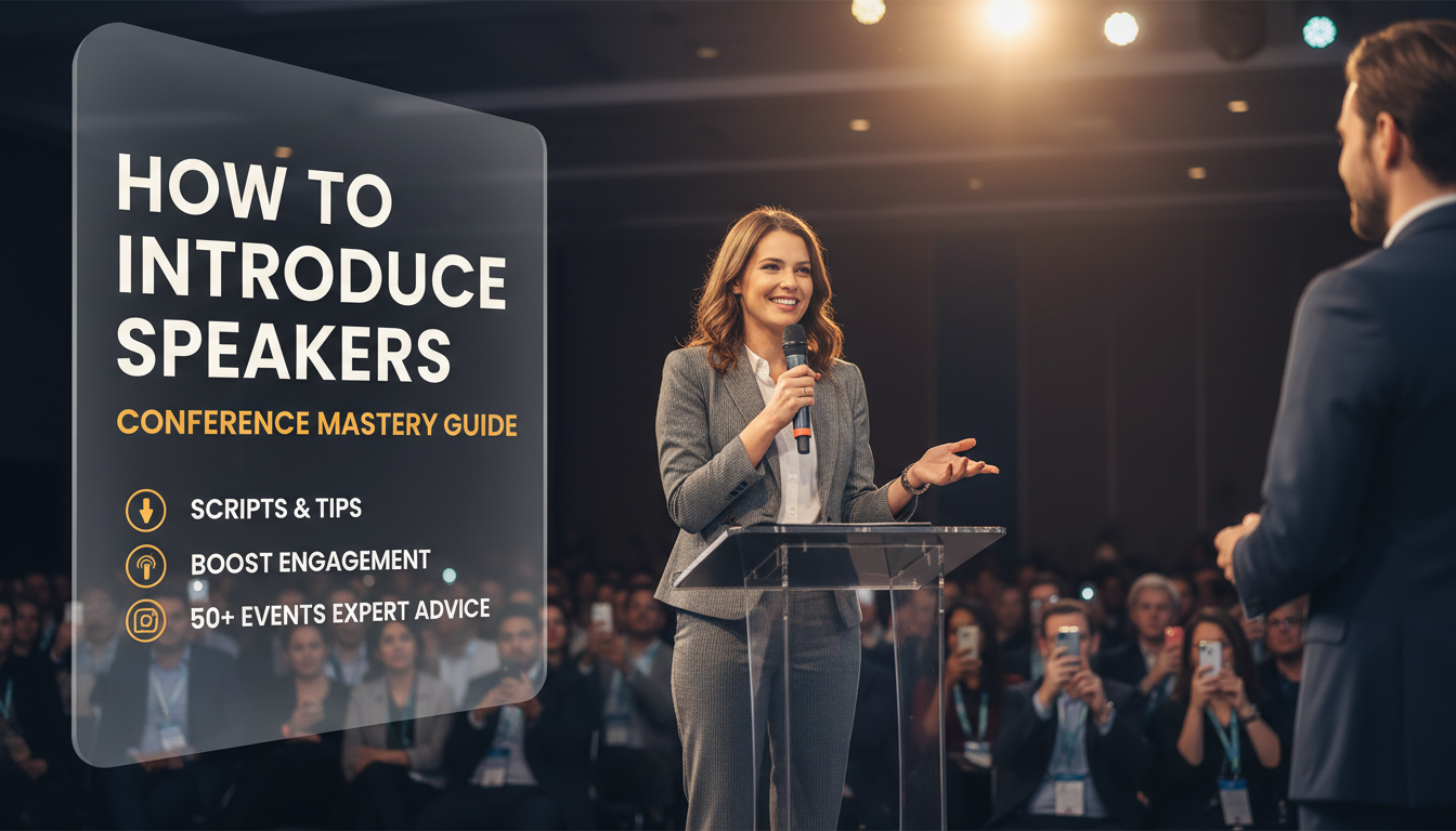 How to Introduce Speakers at a Conference How to Introduce Speakers at a Conference