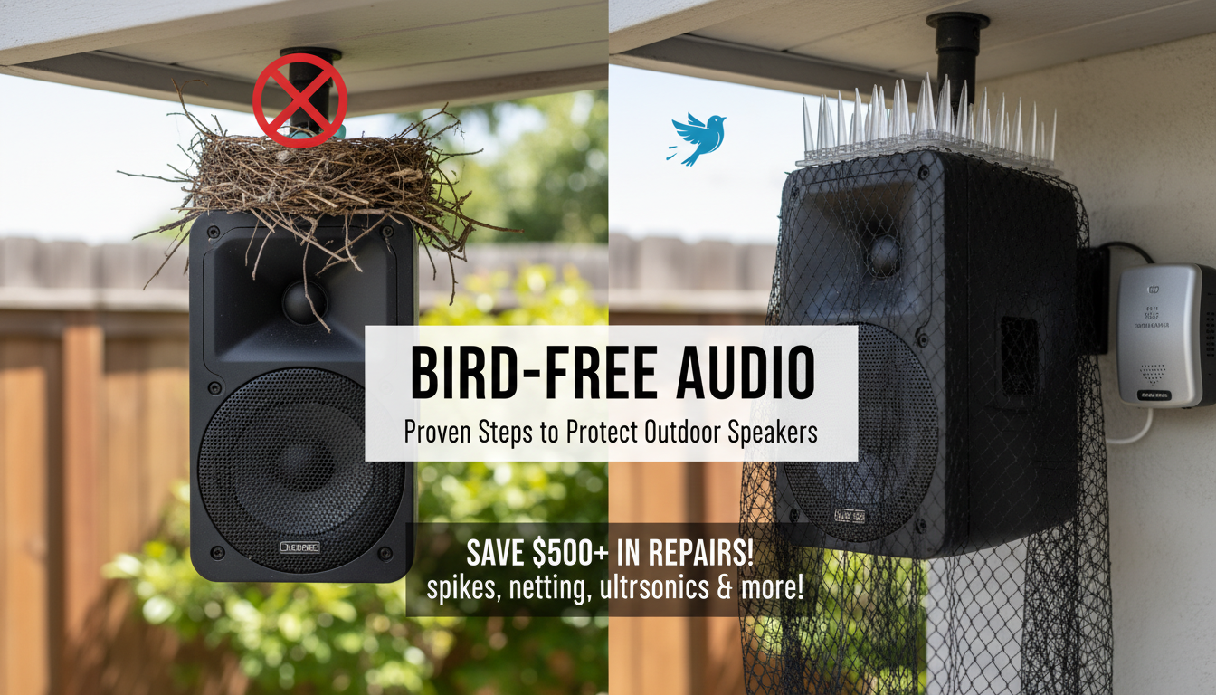 How to Keep Birds from Nesting on Outdoor Speakers