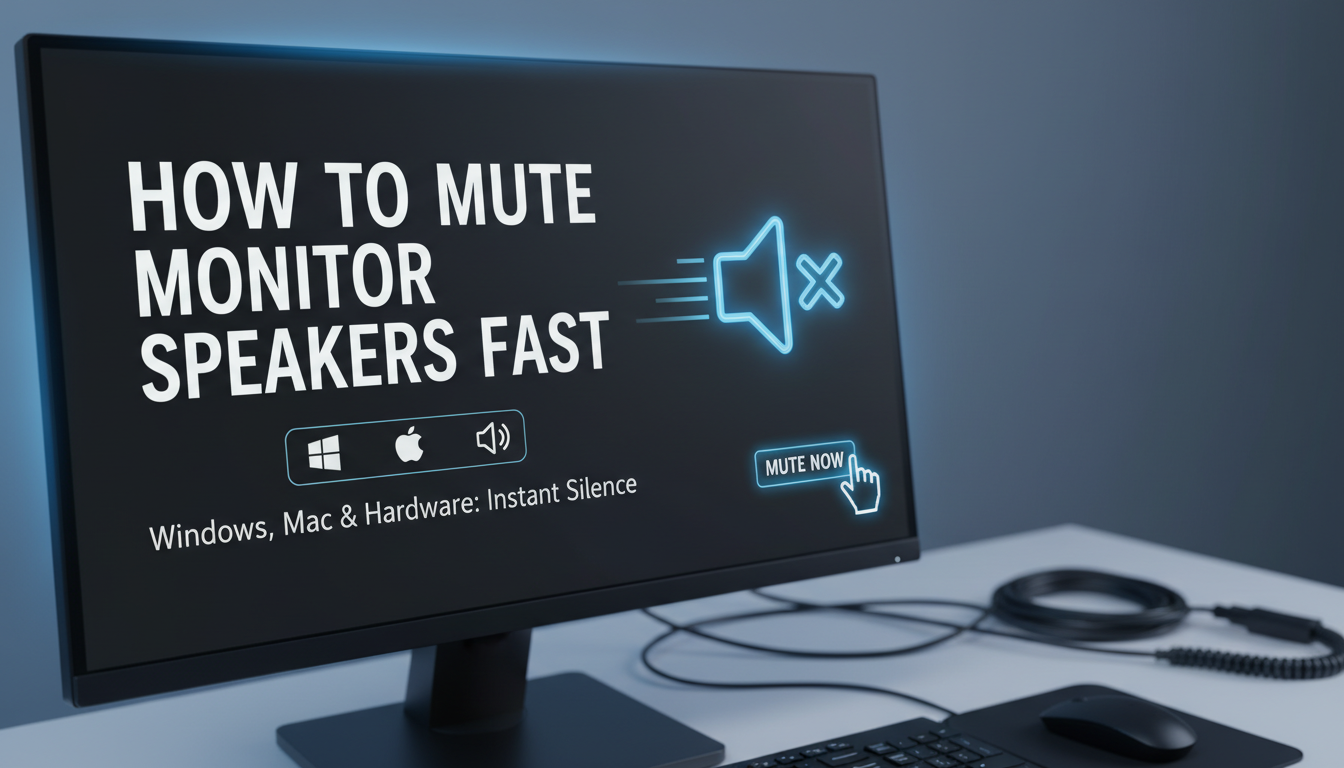 How to Mute Monitor Speakers Fast How to Mute Monitor Speakers Fast